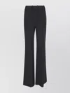 Ermanno Scervino Flared Leg Trousers Featuring Belt Loops In Black