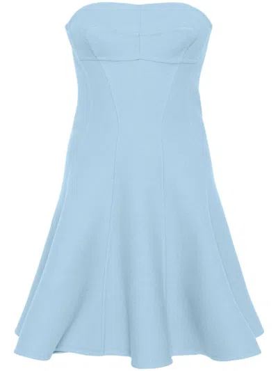 Ermanno Scervino Flared Mini Dress In Blue