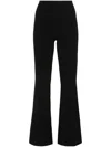 Ermanno Scervino Flared Silhouette Pants With Fitted Waist In Black