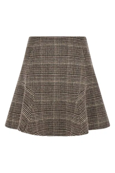 Ermanno Scervino Flared Skirt In Brown