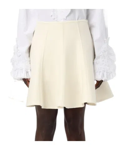 Ermanno Scervino Flared Skirt In White