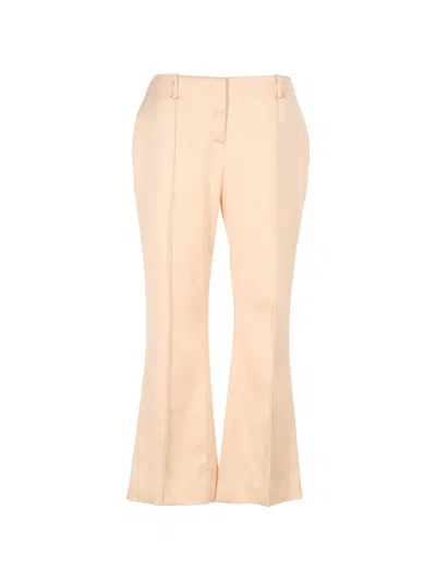 Ermanno Scervino Flared Trousers In Neutral