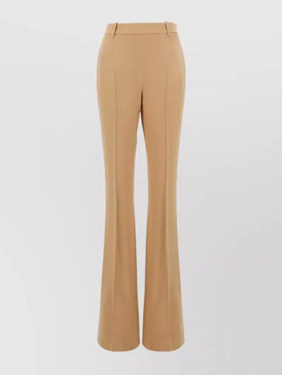 ERMANNO SCERVINO FLARED VISCOSE BLEND PANT WITH BELT LOOPS
