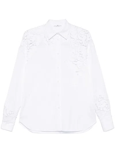Ermanno Scervino Floral-appliqué Shirt In White