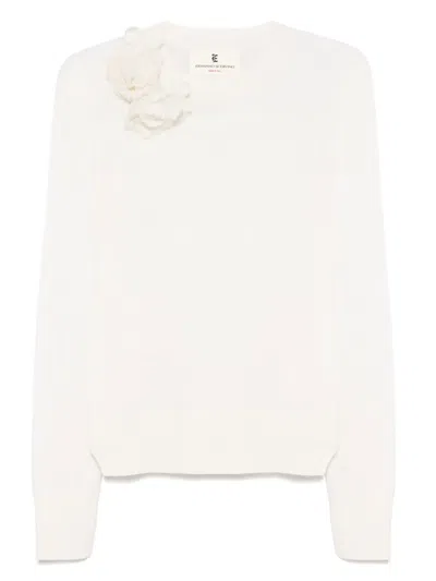 Ermanno Scervino Floral-appliqué Sweater