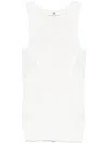 Ermanno Scervino Floral-appliqué Tank Top In White