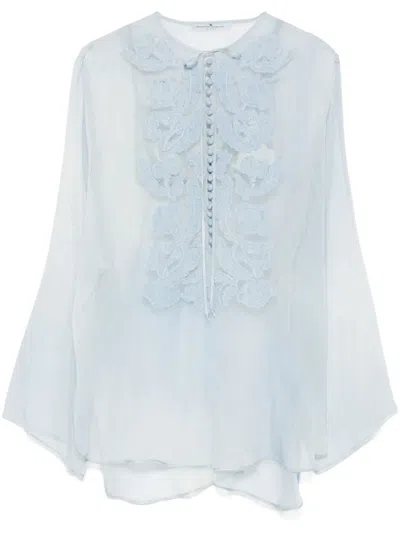 Ermanno Scervino Túnica - Lavado Oscuro In Blue