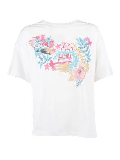 Ermanno Scervino Floral Architectural Print T-shirt In White