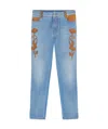 Ermanno Scervino Jeans Mit Blumendetail In Blue