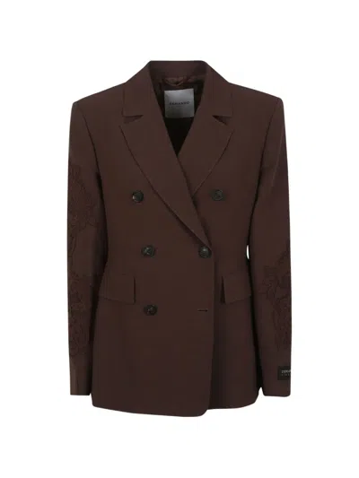 Ermanno Scervino Floral Double-breasted Blazer In Multi