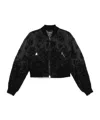 Ermanno Scervino Floral-embroidered Jacket In Black