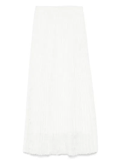 Ermanno Scervino Floral-embroidered Midi Skirt
