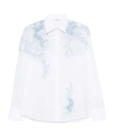 ERMANNO SCERVINO FLORAL-EMBROIDERED SHIRT