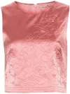 Ermanno Scervino Floral-embroidered Top In Pink
