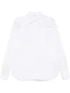 Ermanno Scervino Lace-panelling Poplin Shirt In White