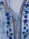 Ermanno Scervino Floral Embroidery Blouse In Light Blue