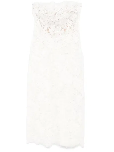Ermanno Scervino Lace Mini Dress In White
