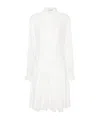 Ermanno Scervino Floral-embroidery Mini Dress In White