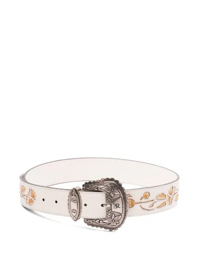 ERMANNO SCERVINO FLORAL-ENGRAVED BELT
