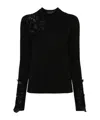 Ermanno Scervino Turtle-neck Sweater In Black