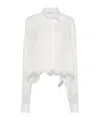 Ermanno Scervino Bluse Mit Floraler Spitze In White