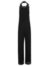Ermanno Scervino Floral Lace Jumpsuit With Halterneck In Black