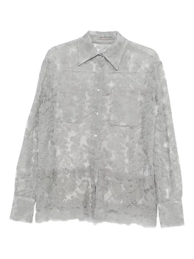 Ermanno Scervino Floral Lace Shirt