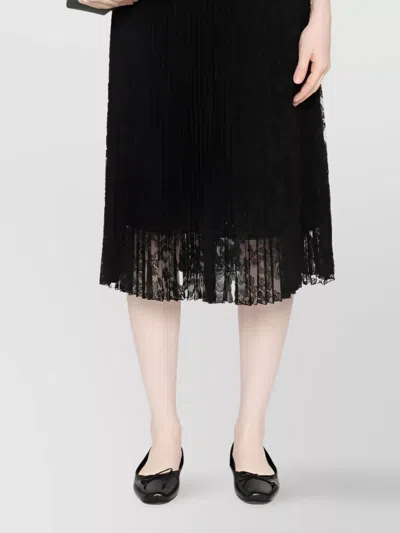 Ermanno Scervino Floral Lace Short Sleeve Top In Black