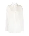 Ermanno Scervino Floral-lace Silk Shirt In White