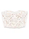 Ermanno Scervino Floral-motif Crop Top In White
