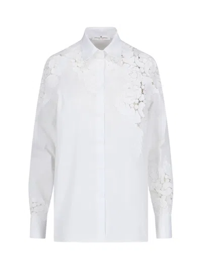 Ermanno Scervino Floral Pattern Shirt In White