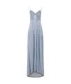 Ermanno Scervino Floral-print Maxi Dress In Gray