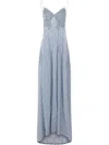 Ermanno Scervino Floral-print Maxi Dress In Blue