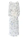 Ermanno Scervino Floral-print Maxi Dress In White