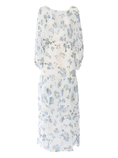 Ermanno Scervino Floral-print Maxi Dress In White