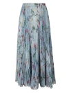 ERMANNO SCERVINO FLORAL PRINT PLEATED SKIRT