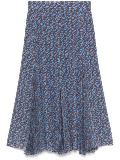 Ermanno Scervino Rock Mit Blumen-print In Braun