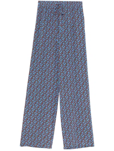 Ermanno Scervino Floral-print Trousers In Multi