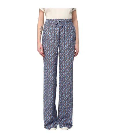 ERMANNO SCERVINO FLORAL-PRINT TROUSERS