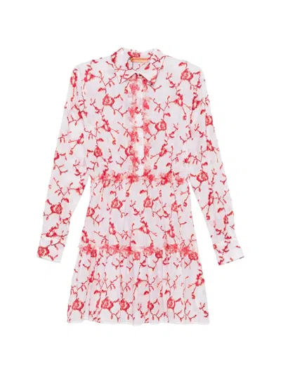 Ermanno Scervino Long-sleeved Printed Dress In Multi