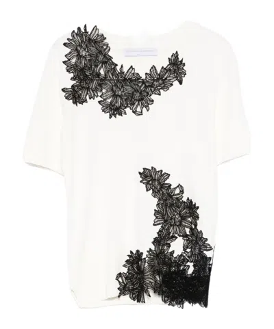 Ermanno Scervino Embroidered T-shirt In White