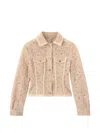 Ermanno Scervino Floral-lace Button-up Structured Jacket In Neutral