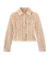 Ermanno Scervino Floral-lace Button-up Structured Jacket In Neutral