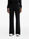 Ermanno Scervino Front-seam Elastic-waist Track Pants In Black
