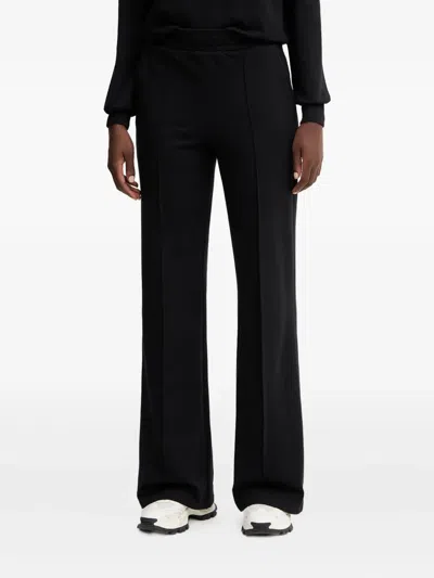 Ermanno Scervino Front-seam Elastic-waist Track Pants In Black