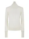 Ermanno Scervino Funnel-neck Wool Top In White