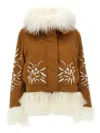 ERMANNO SCERVINO ERMANNO SCERVINO FUR EMBROIDERY PARKA