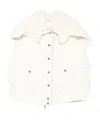 Ermanno Scervino Voluminous Parka With Oversized Collar In White