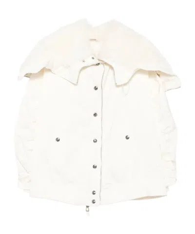 ERMANNO SCERVINO FUR-TRIMMED PUFFER JACKET