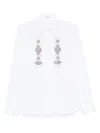 Ermanno Scervino Geometric-embellished Shirt In White